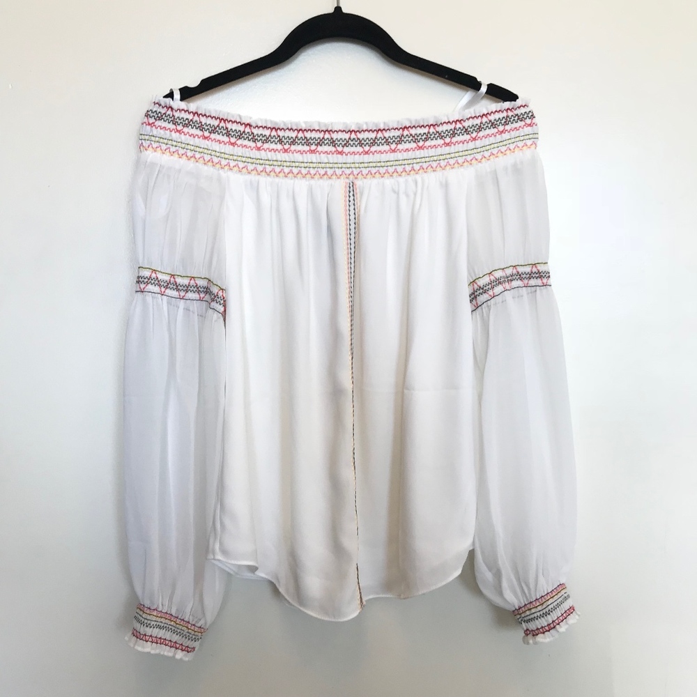 White House Black Market | Oceana Boho Off-Shoulder Blouse